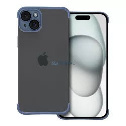   HUSĂ! - Husă cadru iPhone 15 Plus (6,7"), carcasă TPU, protecție pentru cameră, albastru, Mini Bumpers
