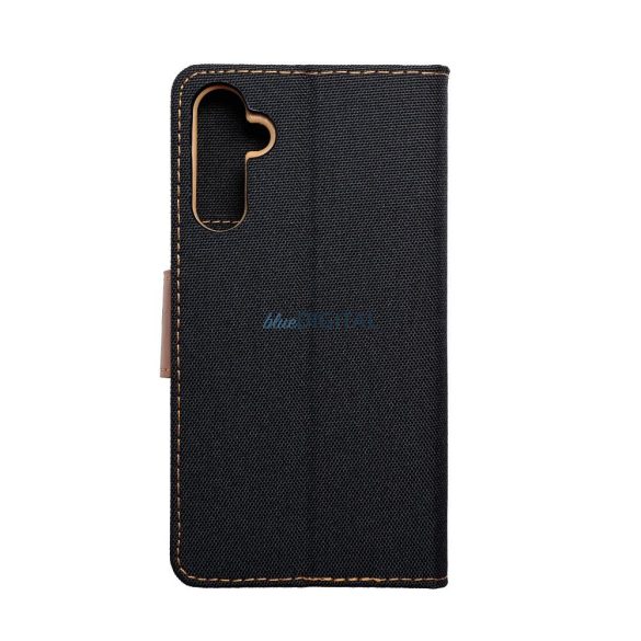 Husă pentru telefon Samsung Galaxy A34, husă carte, husă cu deschidere laterală, închidere magnetică, neagră, SM-A346, Smart Canvas
