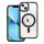 Husă silicon iPhone 13 (6.1"), husă PC/TPU, magsafe, color edge, transparent/negru, Color Edge Mag Husă Husă silicon iPhone 13 (6.1"), husă PC/TPU, magsafe, color edge, transparent/negru, Color Edge Mag Husă