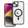 Husă din silicon pentru iPhone 14 Plus (6,7"), carcasă din PC/TPU, seif, cadru color, transparent/negru, husă Color Edge Mag Husă din silicon pentru iPhone 14 Plus (6,7"), carcasă din PC/TPU, seif, cadru color, transparent/negru, husă Color Edge Mag