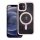 Husă din silicon pentru iPhone 12 / 12 Pro (6.1"), husă PC/TPU, casetă de protecție, cadru color, transparent/roz pudra, husă Color Edge Mag Husă din silicon pentru iPhone 12 / 12 Pro (6.1"), husă PC/TPU, casetă de protecție, cadru color, transparent/roz pudra, husă Color Edge Mag