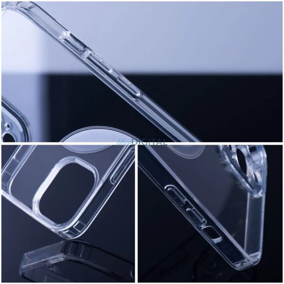 Husă pentru telefon iPhone 15 (6.1"), husă PC / TPU, transparentă, Clear Mag Cover