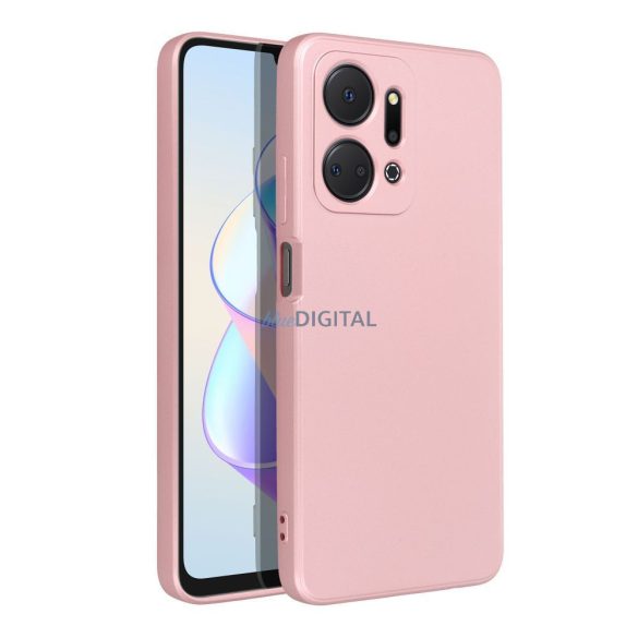 Husa spate Honor X7a, carcasa TPU, roz, metalizat