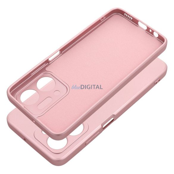 Husa spate Honor X7a, carcasa TPU, roz, metalizat