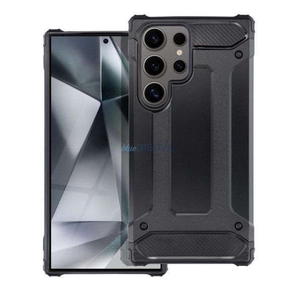 Samsung Galaxy S24 Ultra Shockproof spate caz, negru, SM-S928, Defender II