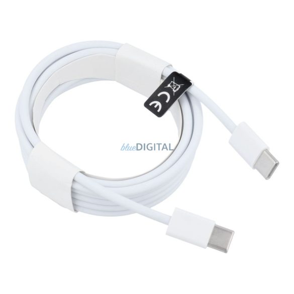 Tip C - Cablu de date tip C, alb, 2M, 30W / 3A, PD / QC 3.0, HD26