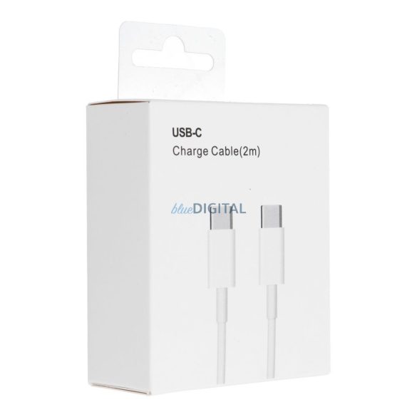 Tip C - Cablu de date tip C, alb, 2M, 30W / 3A, PD / QC 3.0, HD26 (CUTIE)