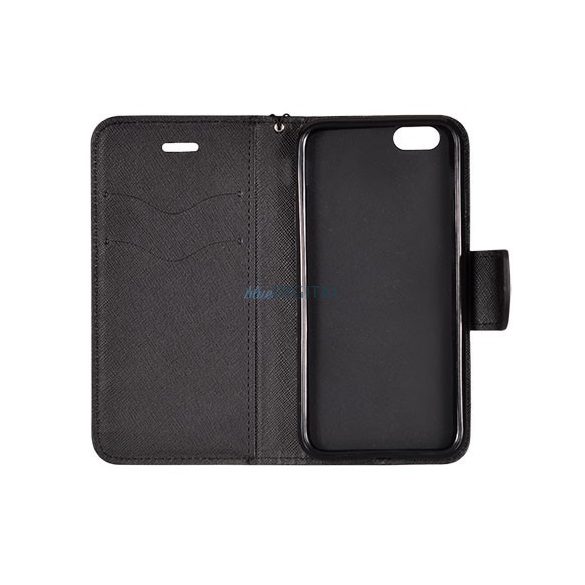Husă pentru telefon Samsung Galaxy A25, husă carte, husă cu deschidere laterală, închidere magnetică, neagră, SM-A256, Fancy