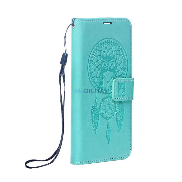 Samsung Galaxy A15 4G/5G husă pentru telefon, husă carte, husă cu deschidere laterală, închidere magnetică, verde, dreamcatcher, SM-A155, SM-A156, Forcell Mezzo