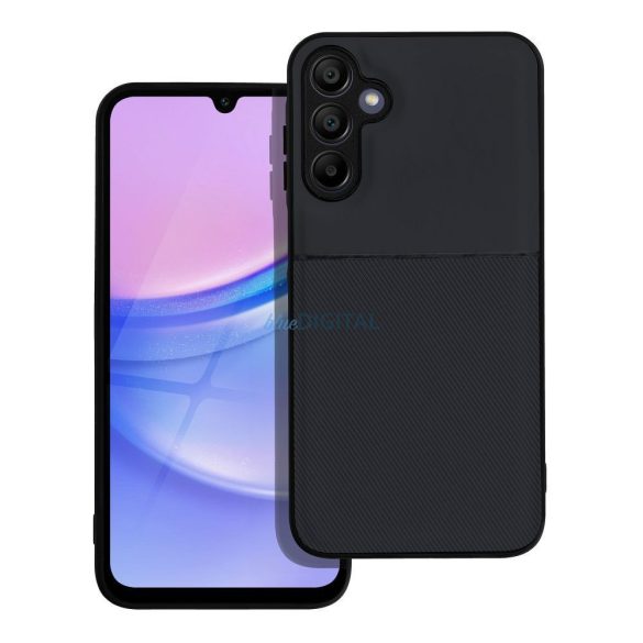 Husă pentru telefon Samsung Galaxy A15 4G/5G, husă din silicon, carcasă TPU, husă spate, neagră, SM-A155, SM-A156, Noble