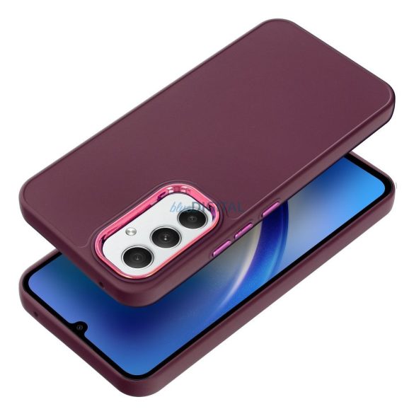 Samsung Galaxy A15 4G/5G Husă spate, Husă TPU, burgundy/red, SM-A155, SM-A156, Frame