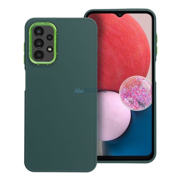 Husă spate Samsung Galaxy A15 4G/5G, carcasă TPU, verde, SM-A155, SM-A156, cadru