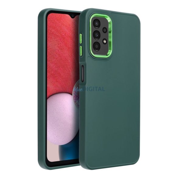 Husă spate Samsung Galaxy A15 4G/5G, carcasă TPU, verde, SM-A155, SM-A156, cadru