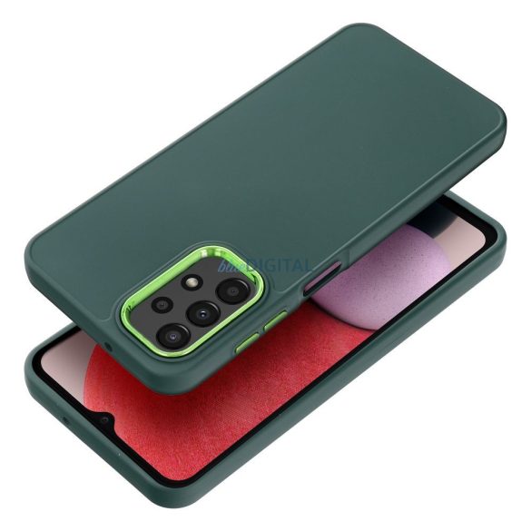 Husă spate Samsung Galaxy A15 4G/5G, carcasă TPU, verde, SM-A155, SM-A156, cadru