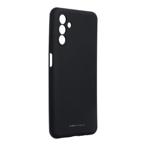 Husa spate Samsung Galaxy A14 4G/5G, husa din silicon, mata, neagra, SM-A145, SM-A146, Roar Space