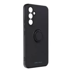   HUSĂ! - Husă cu spate inel pentru Samsung Galaxy A34, husă din silicon, interior din piele intoarsa, negru, SM-A346, Roar Amber
