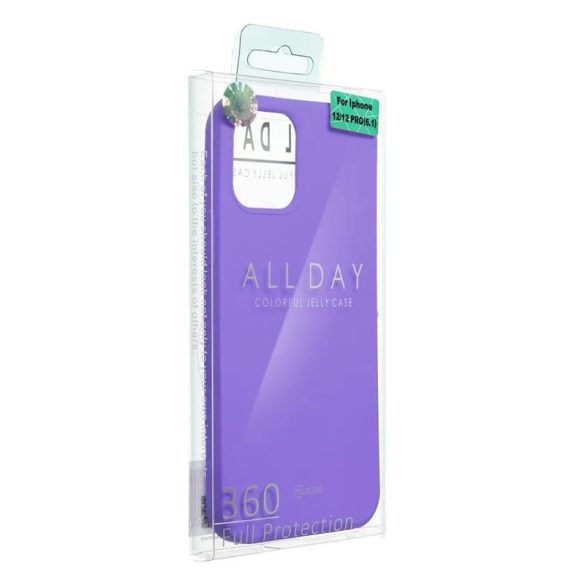 Husa spate Samsung Galaxy A14 5G, husa din silicon, mata, violet, SM-A146, Roar Colorful Jelly