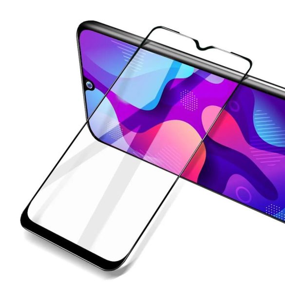 Film din sticlă frontală Samsung Galaxy A14 5G, temperat, îndoit, cadru negru, 9H, SM-A146, sticlă ceramică 5D Full Glue