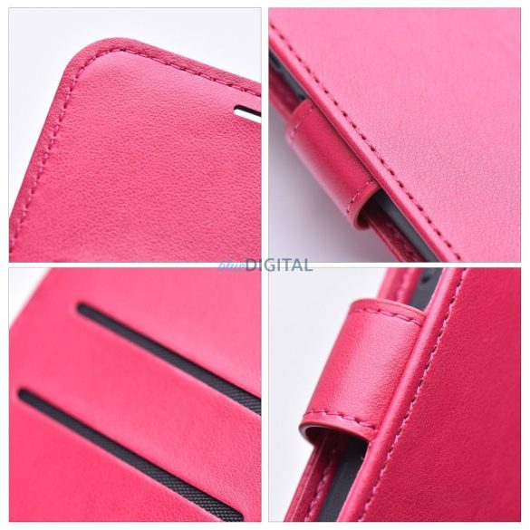 Husă pentru telefon Samsung Galaxy A05s, husă carte, husă cu deschidere laterală, închidere magnetică, magenta închis, mandala, SM-A057, Forcell Mezzo