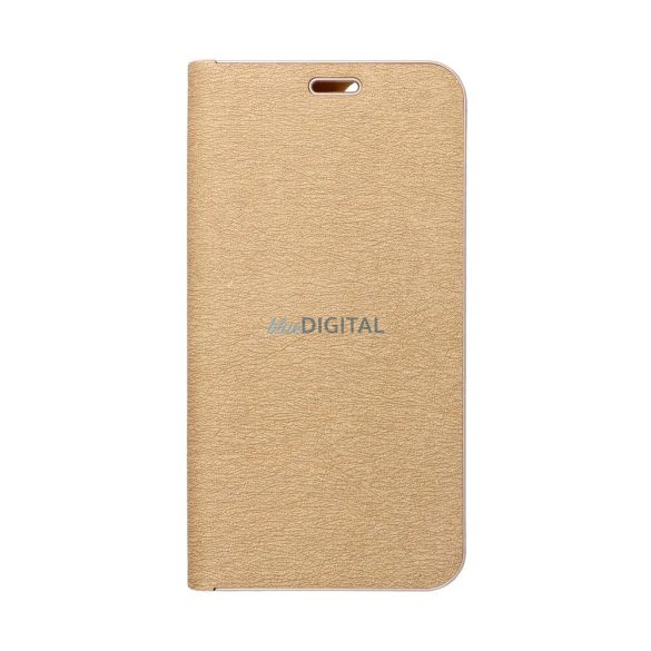 Husă pentru telefon Xiaomi Redmi 13C, husă carte, carcasă cu deschidere laterală, închidere magnetică, auriu, Luna Book
