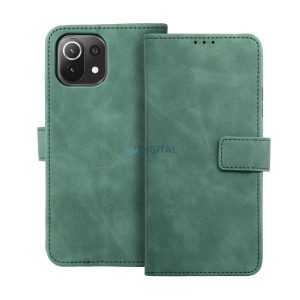 Husă pentru telefon Xiaomi Redmi 13C, husă carte, husă cu deschidere laterală, închidere magnetică, verde, Tender Book