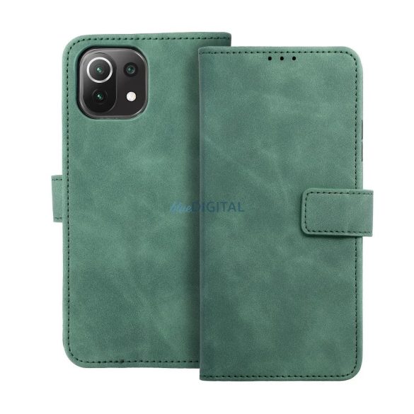 Husă pentru telefon Xiaomi Redmi 13C, husă carte, husă cu deschidere laterală, închidere magnetică, verde, Tender Book