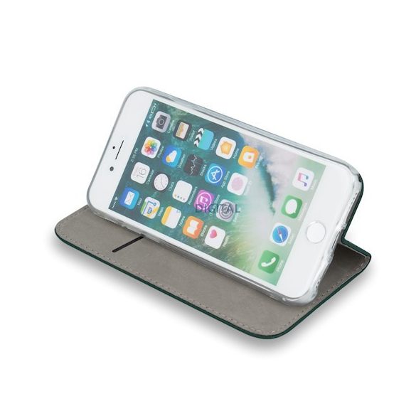 Husă pentru telefon Xiaomi Redmi 13C, husă carte, husă notebook, carcasă cu deschidere laterală, închidere magnetică, verde, Smart Magnetic