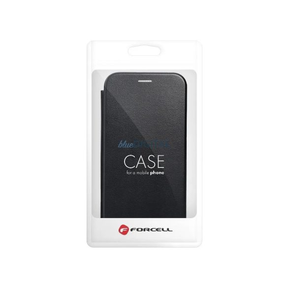 Carcase telefon Samsung Galaxy A15 4G/5G, carcasă carte, închidere magnetică, carcasă flip, ramă silicon, negru, SM-A155, SM-A156, Elegance