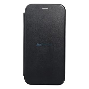 Husă pentru telefon Xiaomi Redmi 13C, husă carte, închidere magnetică, husă flip, cadru din silicon, negru, Forcell Elegance