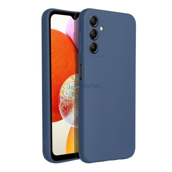 Husa din silicon Samsung Galaxy A15 4G/5G, mata, albastra, SM-A155, SM-A156, moale