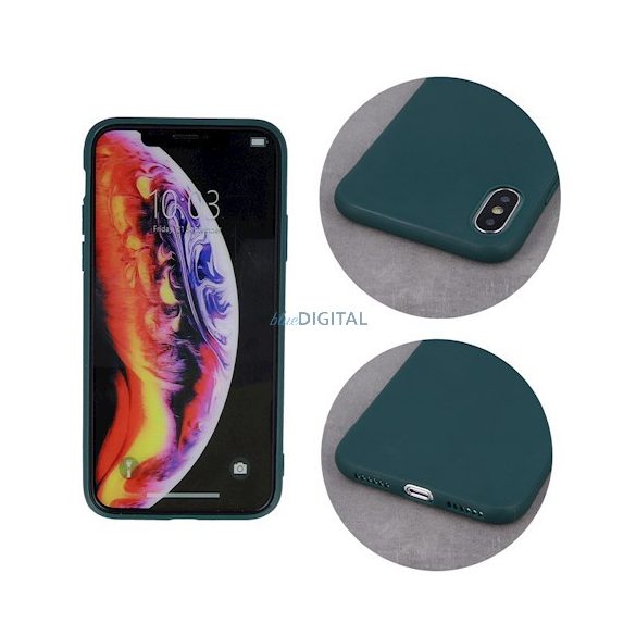 Husa din silicon Honor X7a, carcasa din spate, verde, mata