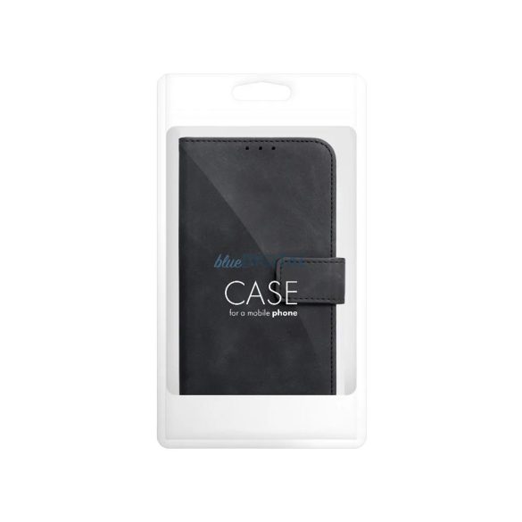 Husă pentru telefon Samsung Galaxy A35, husă carte, husă cu deschidere laterală, închidere magnetică, SM-A356, neagră, Tender Book