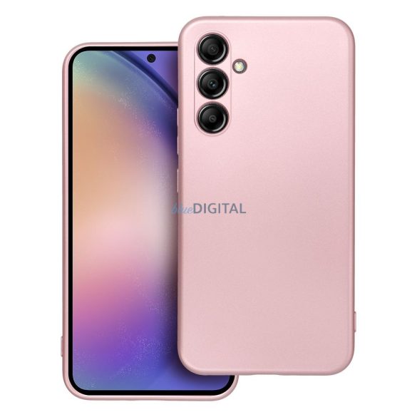 Samsung Galaxy A55 Carcasă spate, carcasă TPU, roz, SM-A556, metalică