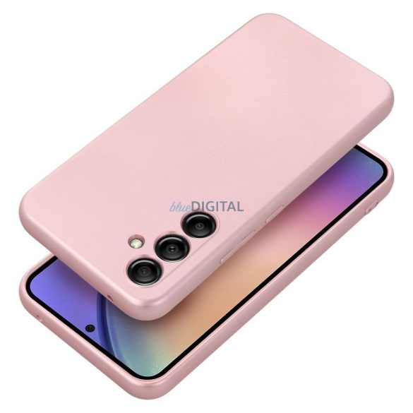 Samsung Galaxy A55 Carcasă spate, carcasă TPU, roz, SM-A556, metalică