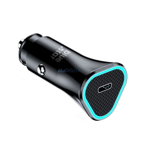 Cap încărcător cardiac, 1xType-C, PD / QC3.0, 3A / 20W, negru, BlueStar