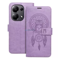   HUSĂ! - Husă pentru telefon Xiaomi Redmi Note 13 Pro 4G, husă carte, carcasă cu deschidere laterală, închidere magnetică, violet, prins de vise, Forcell Mezzo