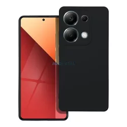   HUSĂ! - Husa din silicon Xiaomi Redmi Note 13 4G, mat, interior din piele intoarsa, neagra, silicon