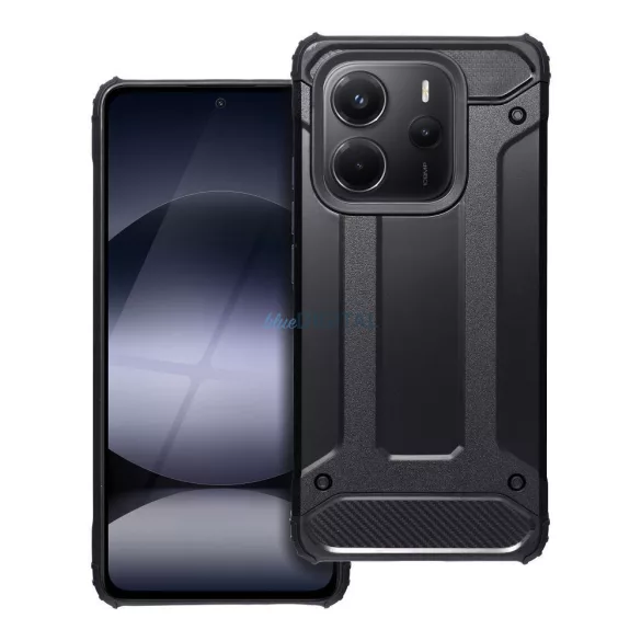 HUSĂ! - Xiaomi Redmi Note 14 4G Carcasă din spate rezistentă la șocuri, negru, Defender II