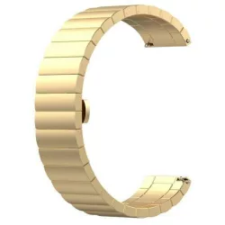   Ceas inteligent Beline auriu curea metalică 20mm, Samsung Galaxy Watch / Watch Active / Garmin / Huawei Watch GT2 42mm
