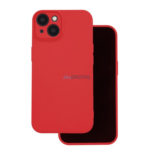 Samsung Galaxy A16 Carcasă din silicon, carcasă spate, interior din piele de căprioară, roșu, mat, SM-A166, carcasă din silicon