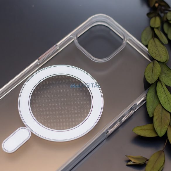 Husă din silicon pentru iPhone 16 (6,1"), transparentă, cu protecție pentru cameră, 1,5 mm, anti-șoc Magsafe
