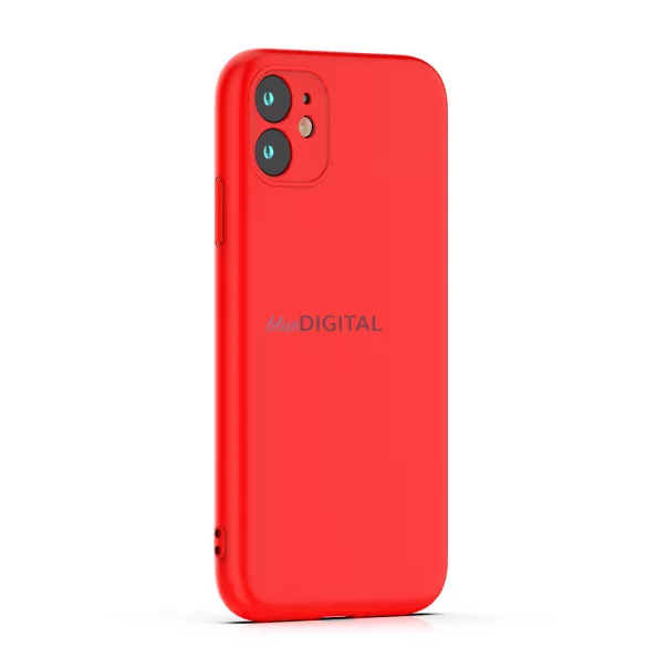 HUSĂ! - Xiaomi Redmi Note 14 Pro 4G Carcasă din silicon, Carcasă spate, interior din piele de căprioară, roșu, mat, Carcasă din silicon