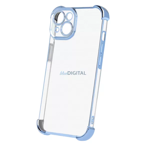 HUSĂ! - Xiaomi Redmi Notă 14 Pro 5G Carcasă din silicon, carcasă TPU moale cu protecție pentru cameră, culoare încadrată, albastru, anti-șoc crom