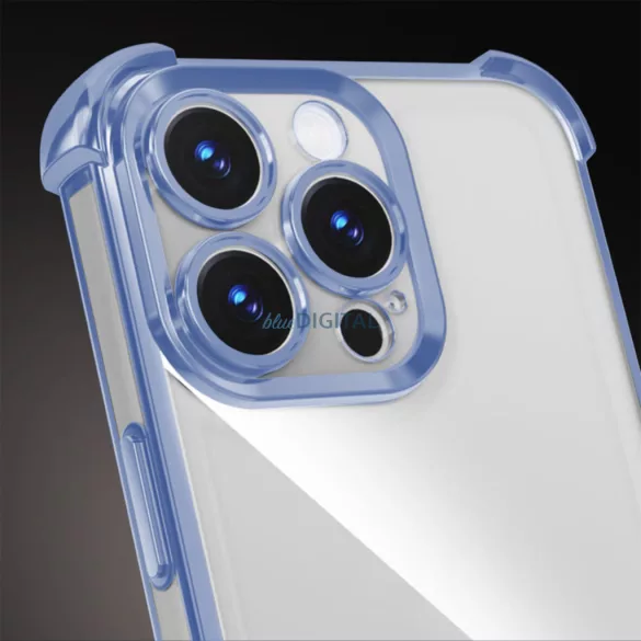 HUSĂ! - Xiaomi Redmi Notă 14 Pro 5G Carcasă din silicon, carcasă TPU moale cu protecție pentru cameră, culoare încadrată, albastru, anti-șoc crom