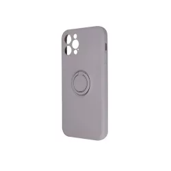   HUSĂ! - Husă cu spate inel pentru Samsung Galaxy A33, husă din silicon, interior din piele intoarsa, gri, SM-A336, prindere pentru degete