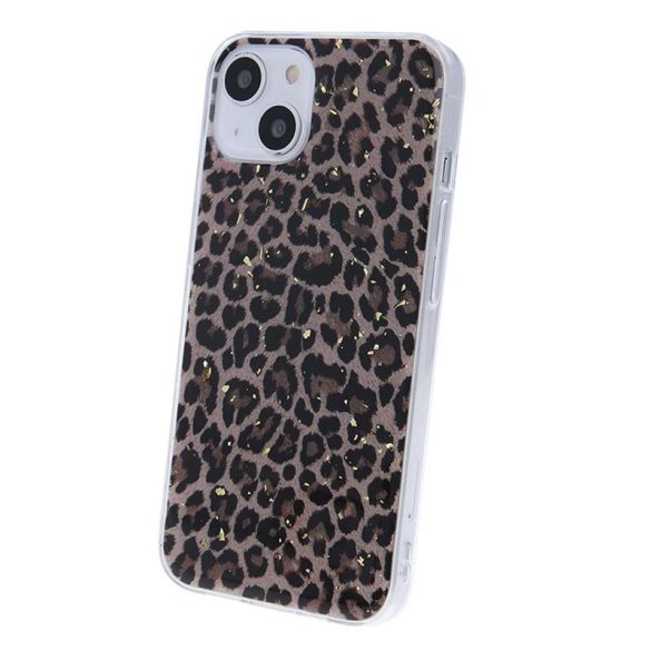 Carcasa spate Samsung Galaxy A73, carcasa TPU, SM-A736, Gold Glam Leopard 1