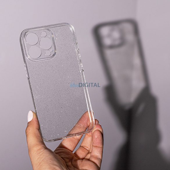 Xiaomi Redmi 13C 5G Carcasă din silicon, carcasă din spate, carcasă TPU, transparentă, argintie strălucitoare, lucioasă