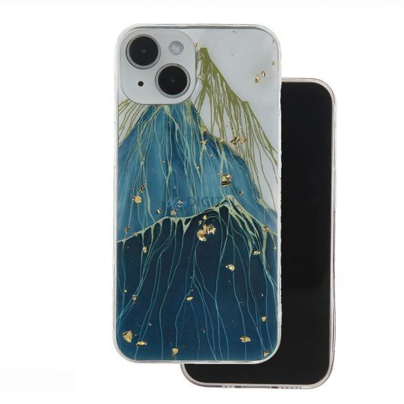 Husa spate Samsung Galaxy A25, carcasa TPU, SM-A256, Gold Glam Mountain