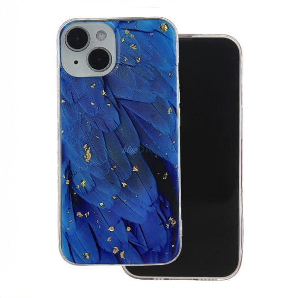 Carcasa spate Xiaomi Redmi 13C, carcasa TPU, Gold Glam Blue