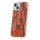 Carcasă din spate iPhone 13 (6,1"), carcasă TPU, Gold Glam Orange Carcasă din spate iPhone 13 (6,1"), carcasă TPU, Gold Glam Orange